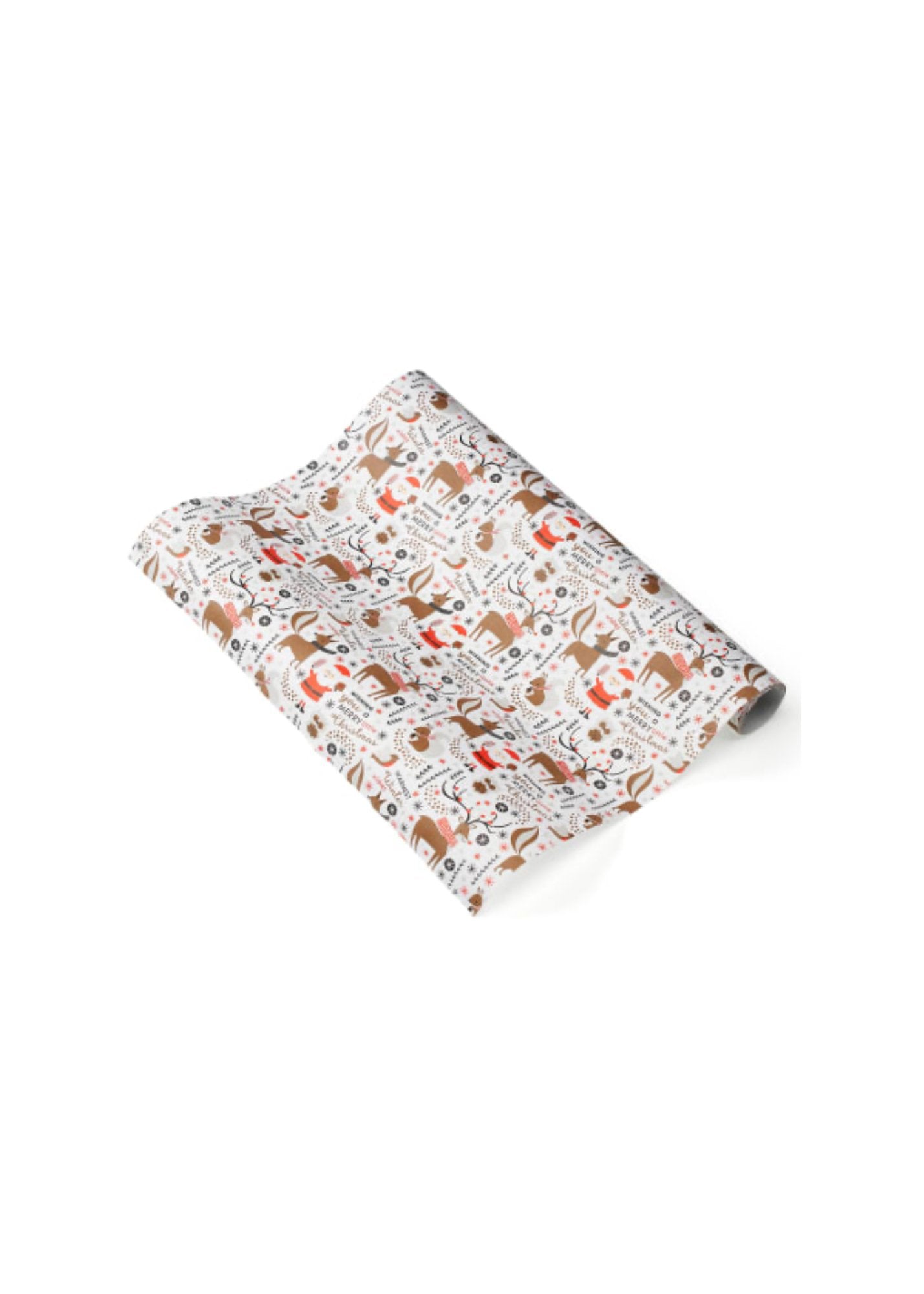 Inpakpapier natuur kleine kerst korte rol, 3 meter