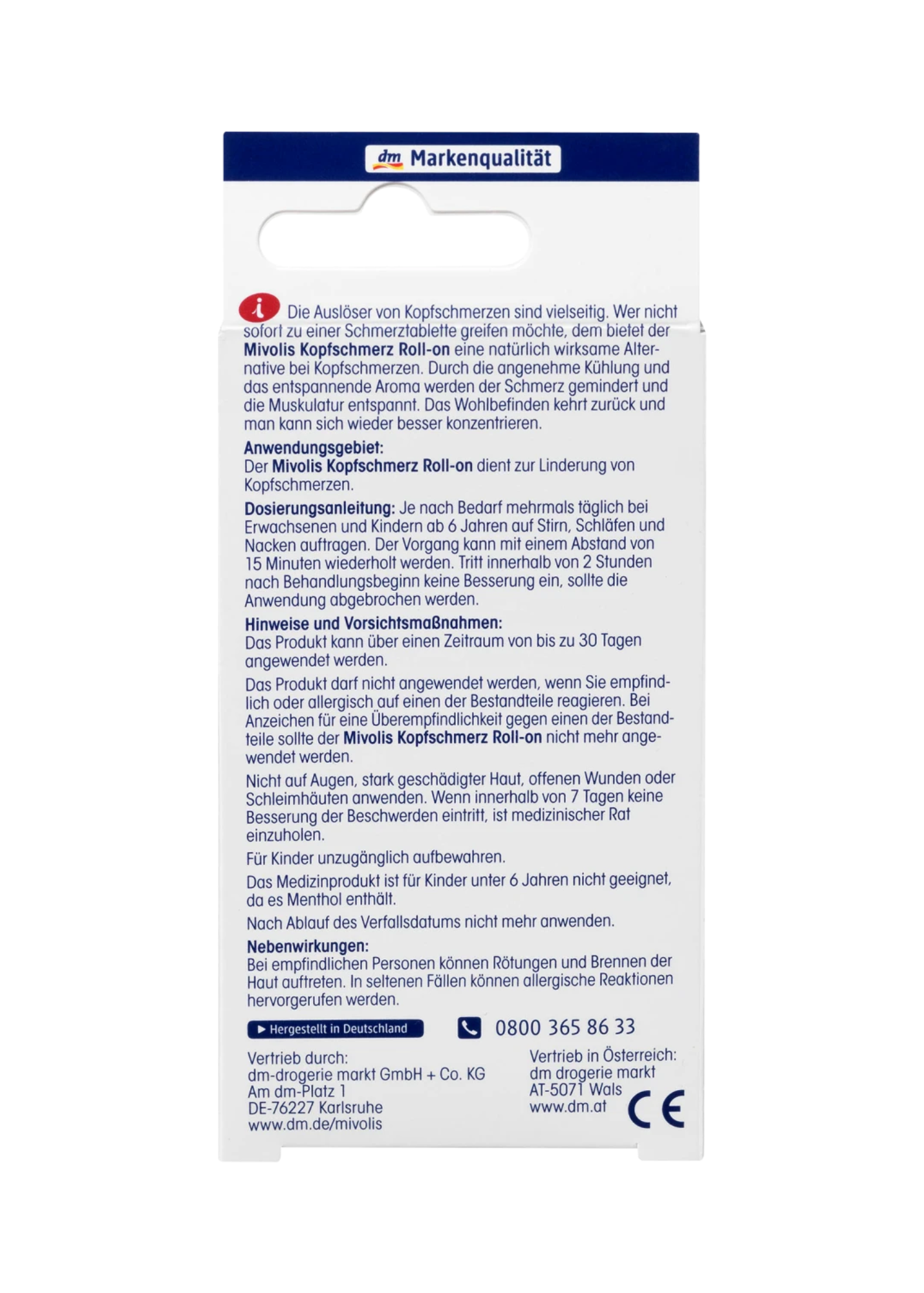 Kopfschmerz Roll-on, 15 ml