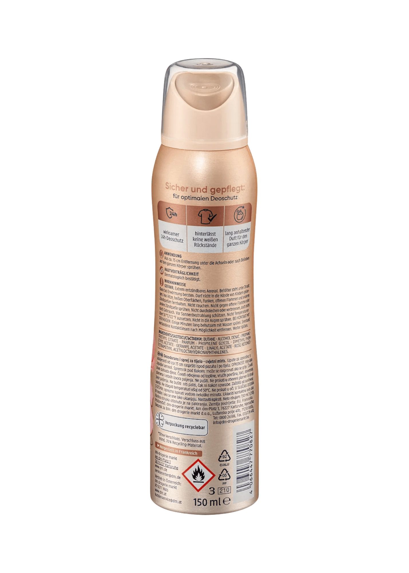 Deodorant spray parfum deodorant Pure Elegance, 150 ml