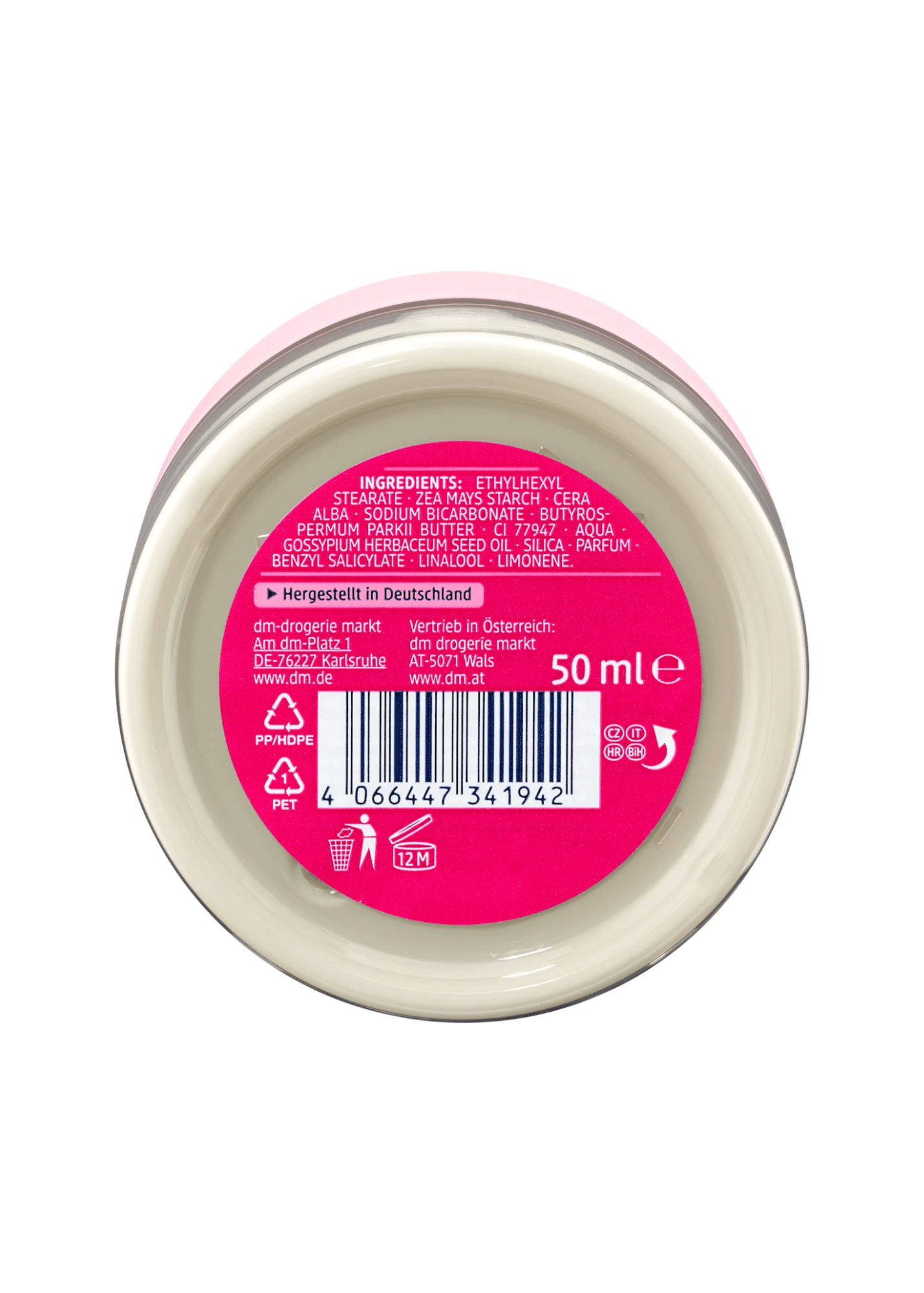 Deocreme mit Natron, 50 ml