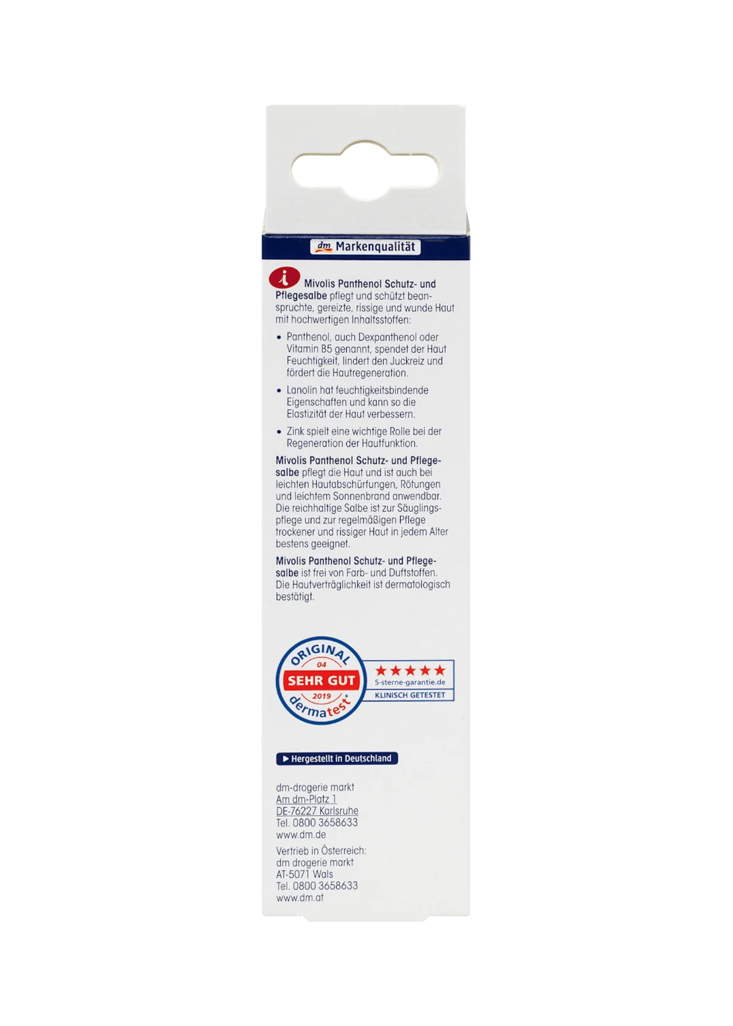 Panthenol Salbe, 75 ml