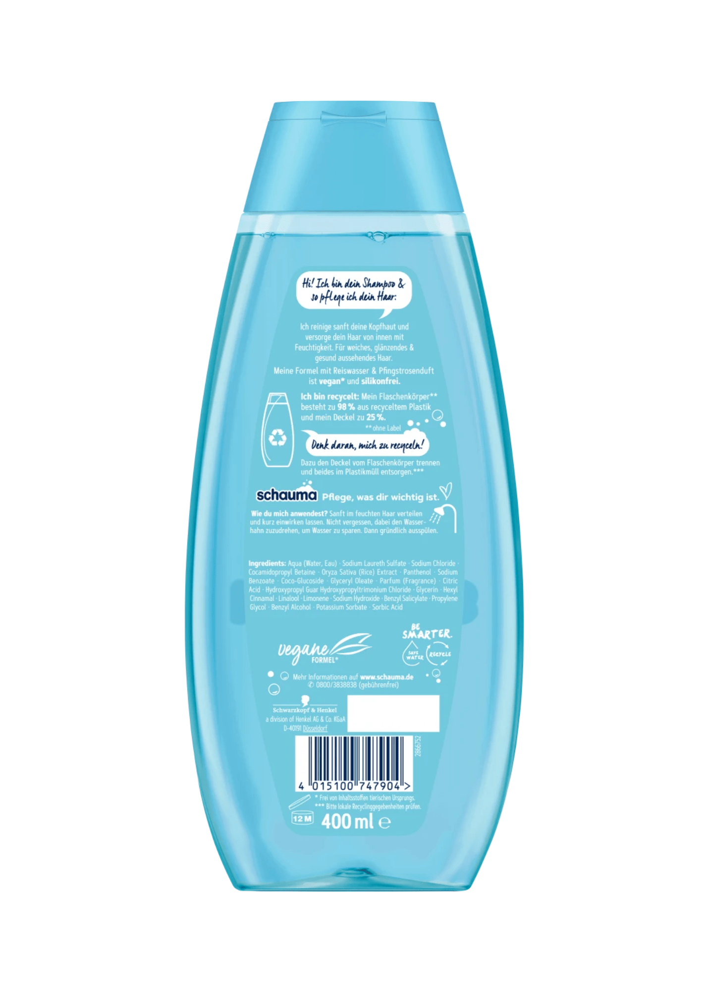Shampoo Feuchtigkeit & Glanz, 400 ml