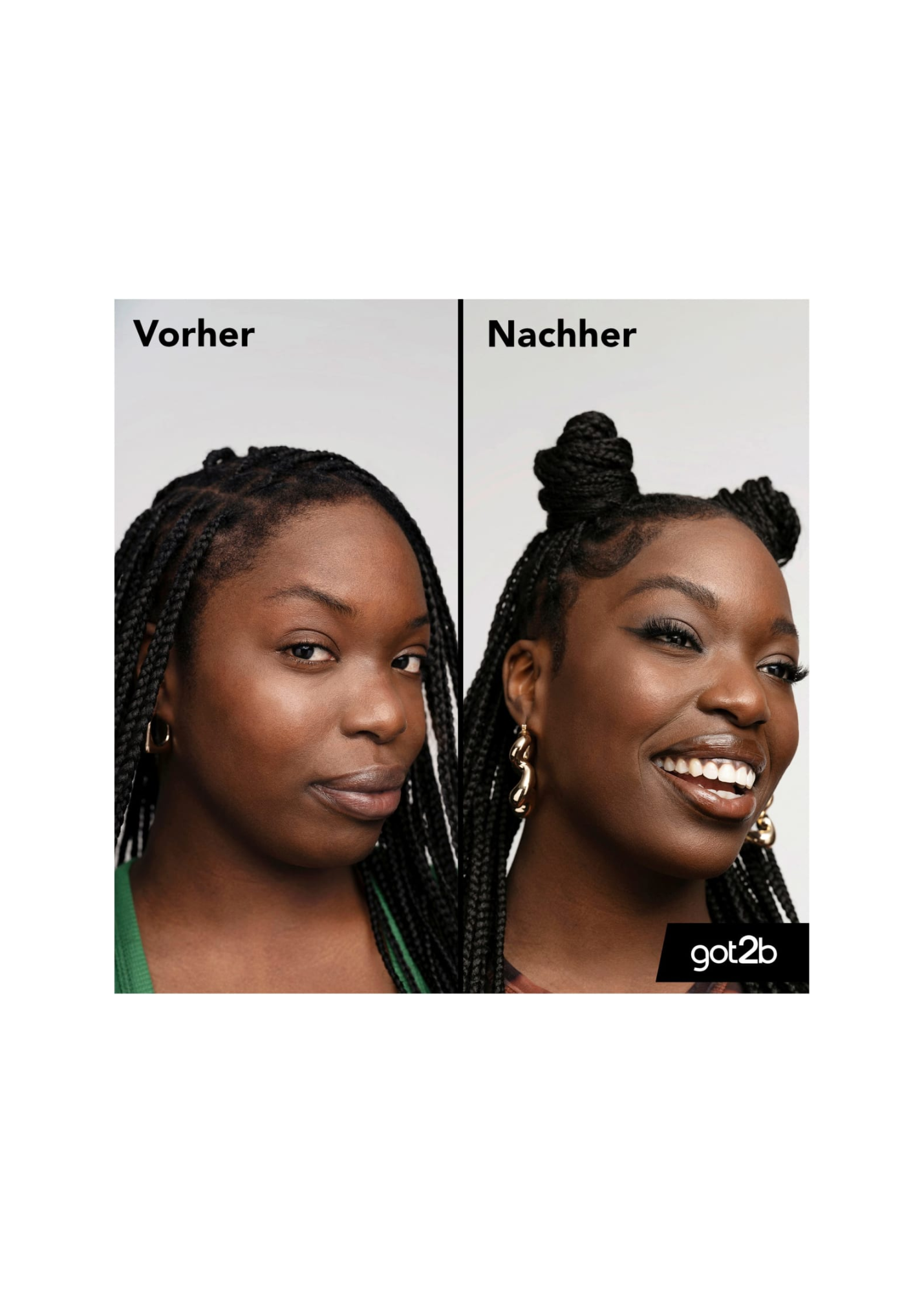 Colle gel coiffante 4 sourcils et bords 2 en 1, 16 ml