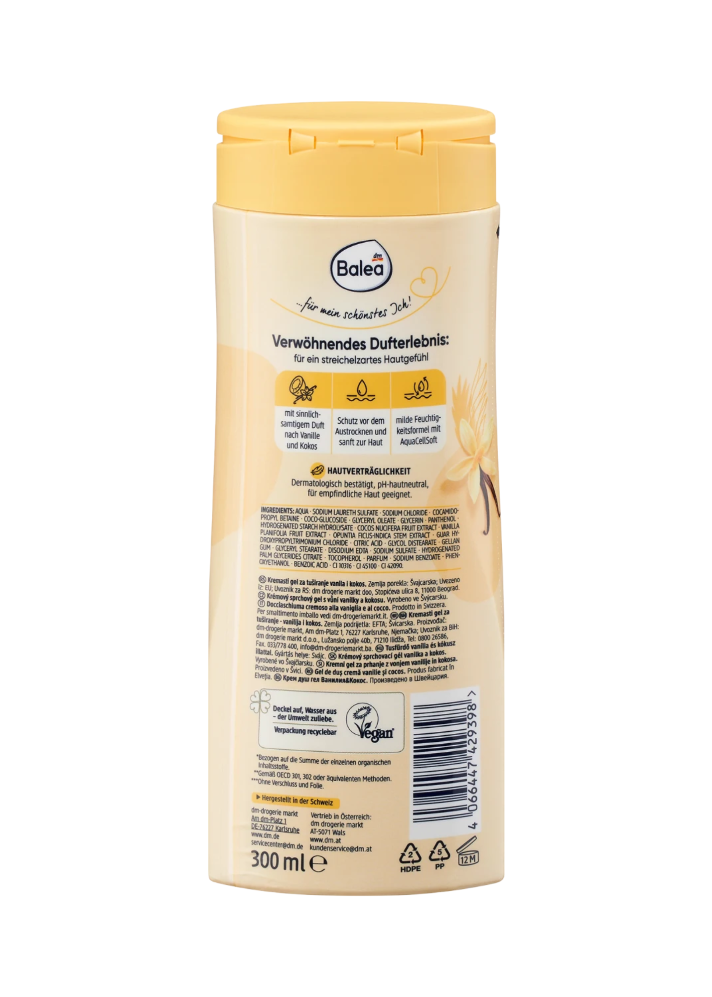 Cremedusche Vanille & Kokos, 300 ml