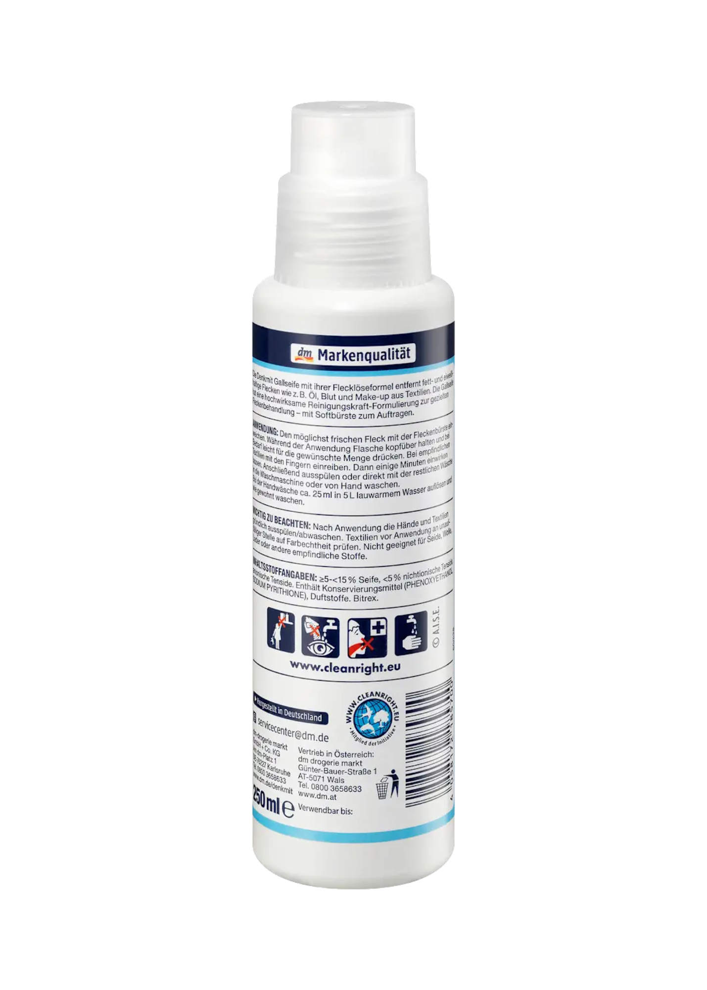 Gallseife mit Softbürste, 250 ml