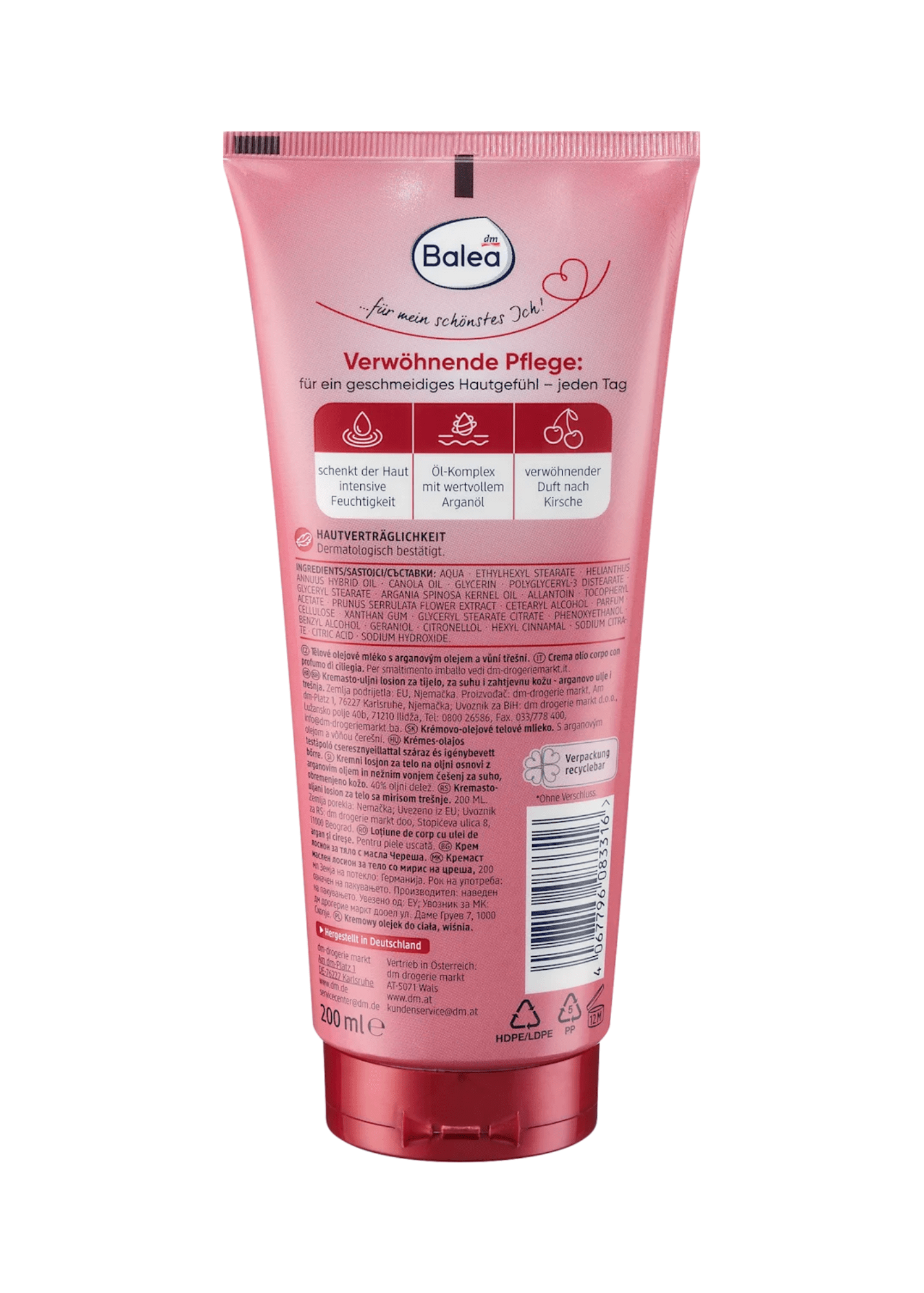 Bodylotion Creme-Öl Kirsche, 200 ml