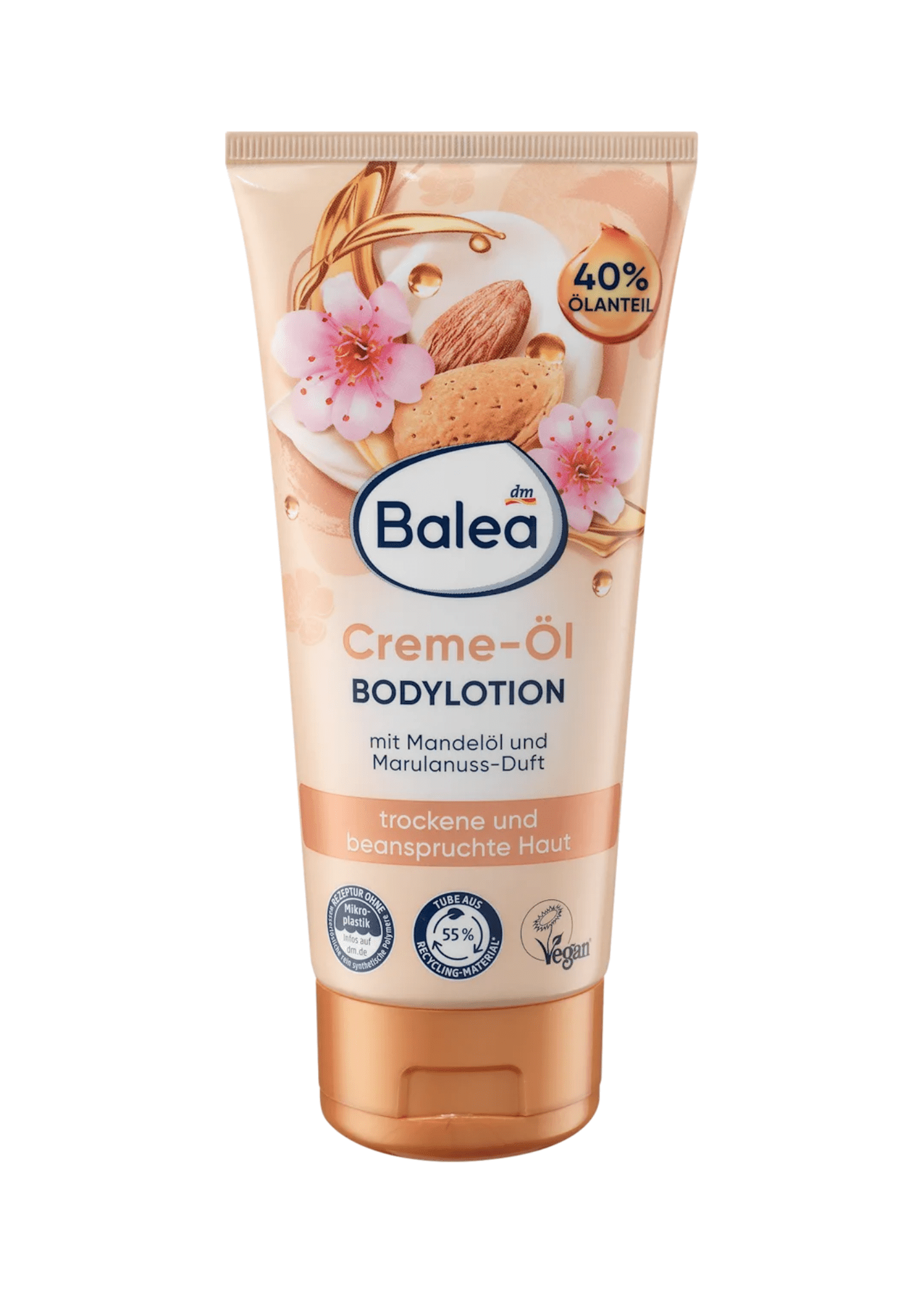 Bodylotion Creme-Öl Mandelöl & Marulanuss-Duft, 200 ml