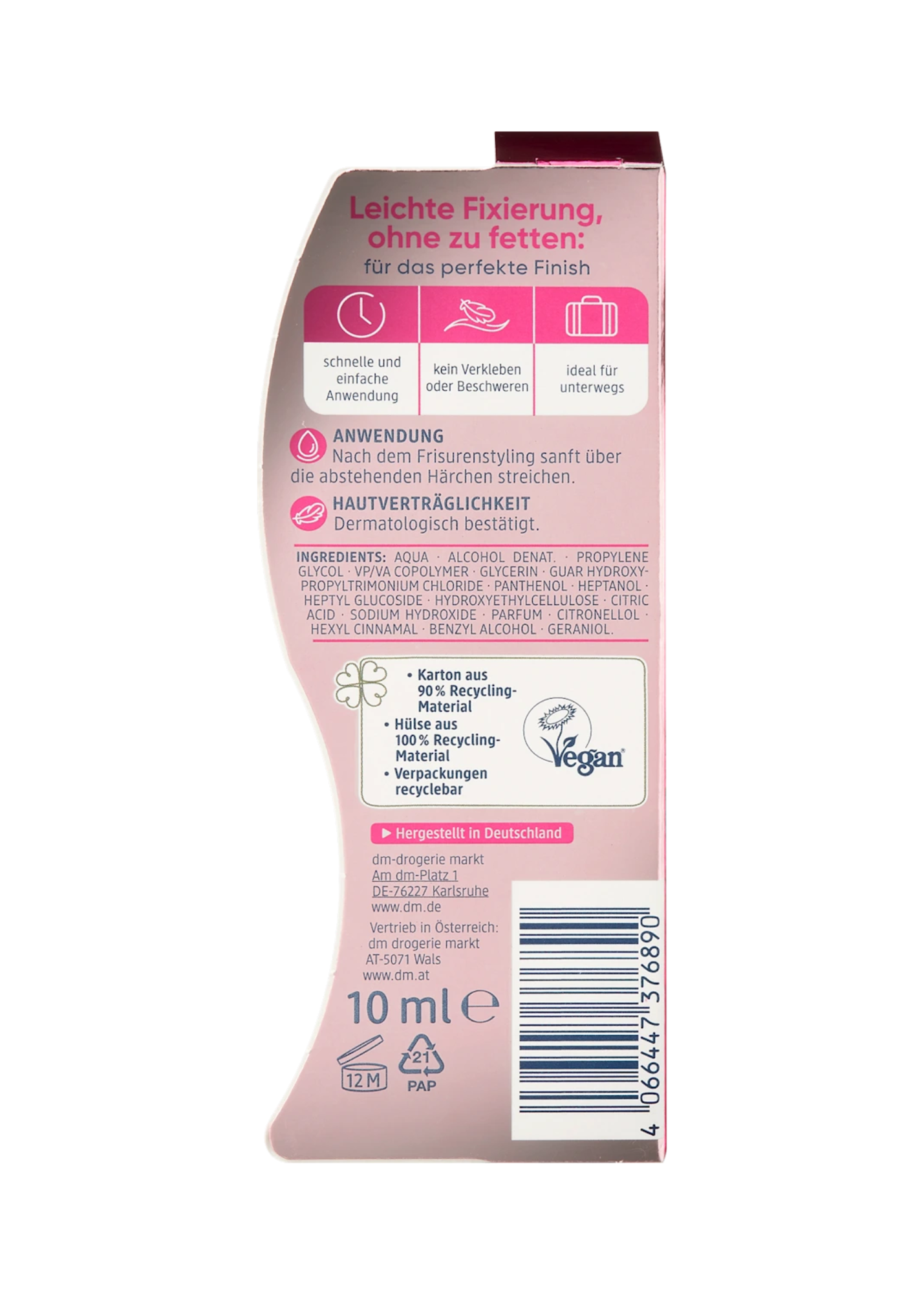 Fixierungsbürste Styling Finishing Stick, 10 ml