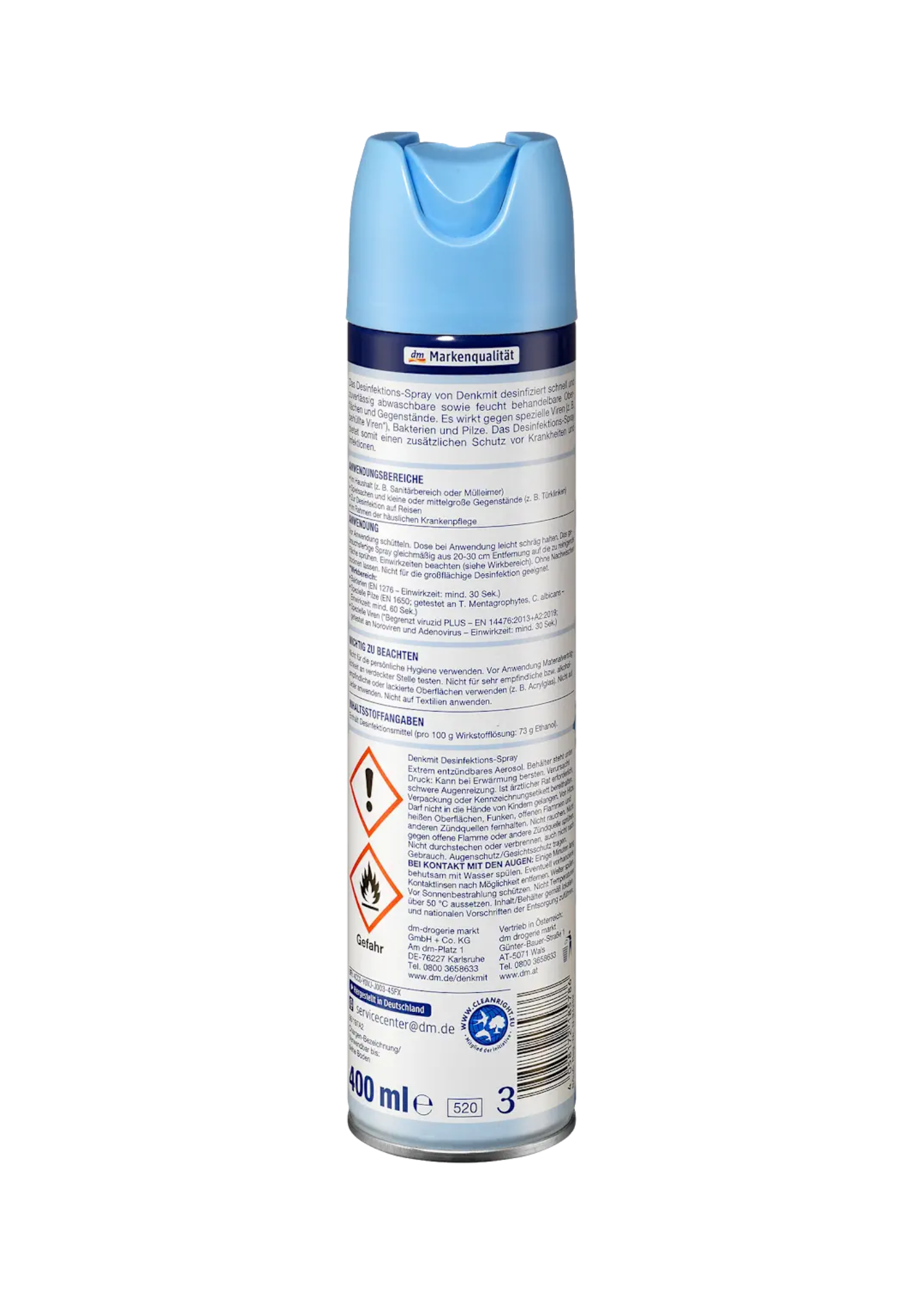 Desinfektionsspray Flächen, 400 ml