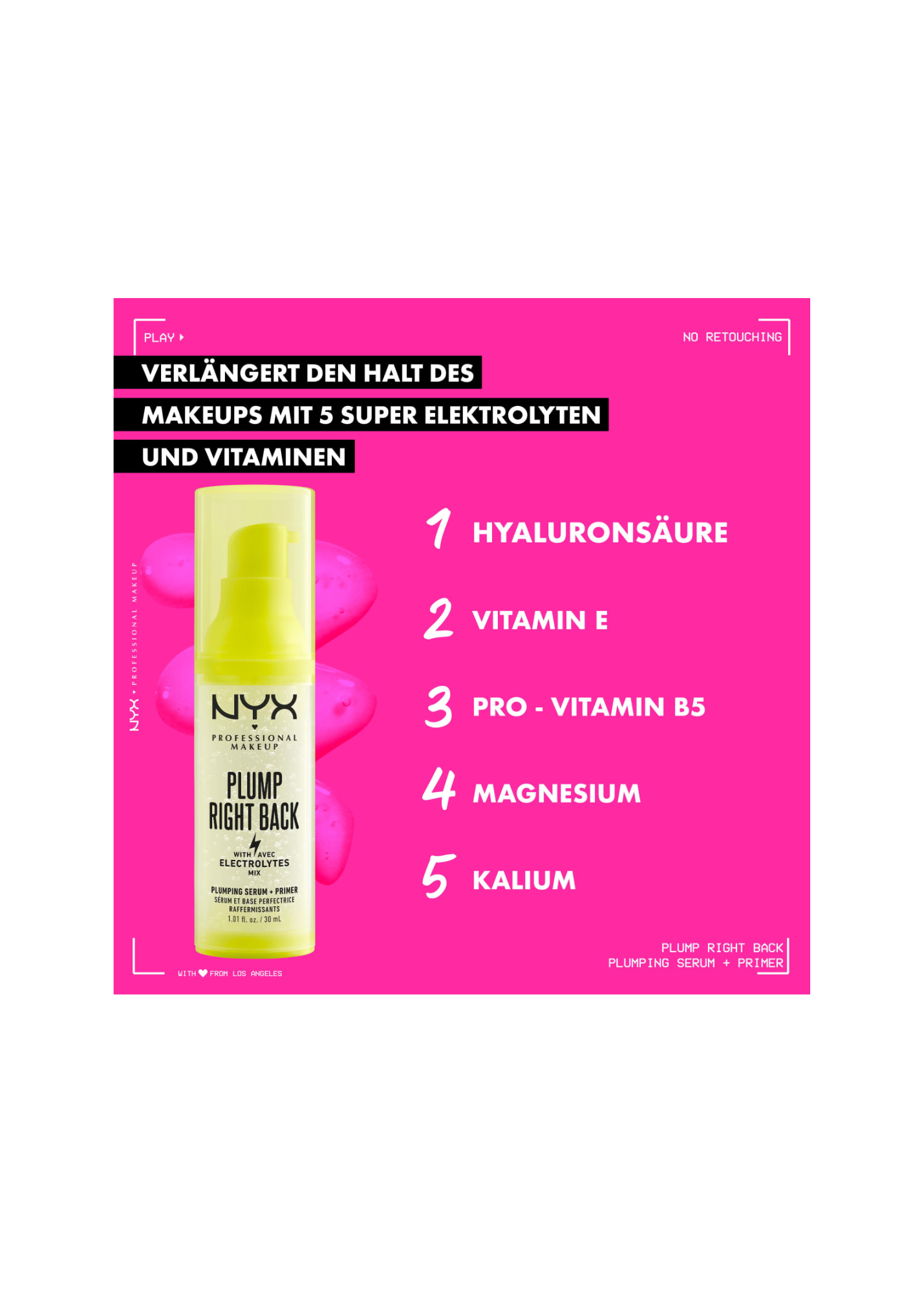 Primer Plump Right Back Skin Serum 01, 30 ml