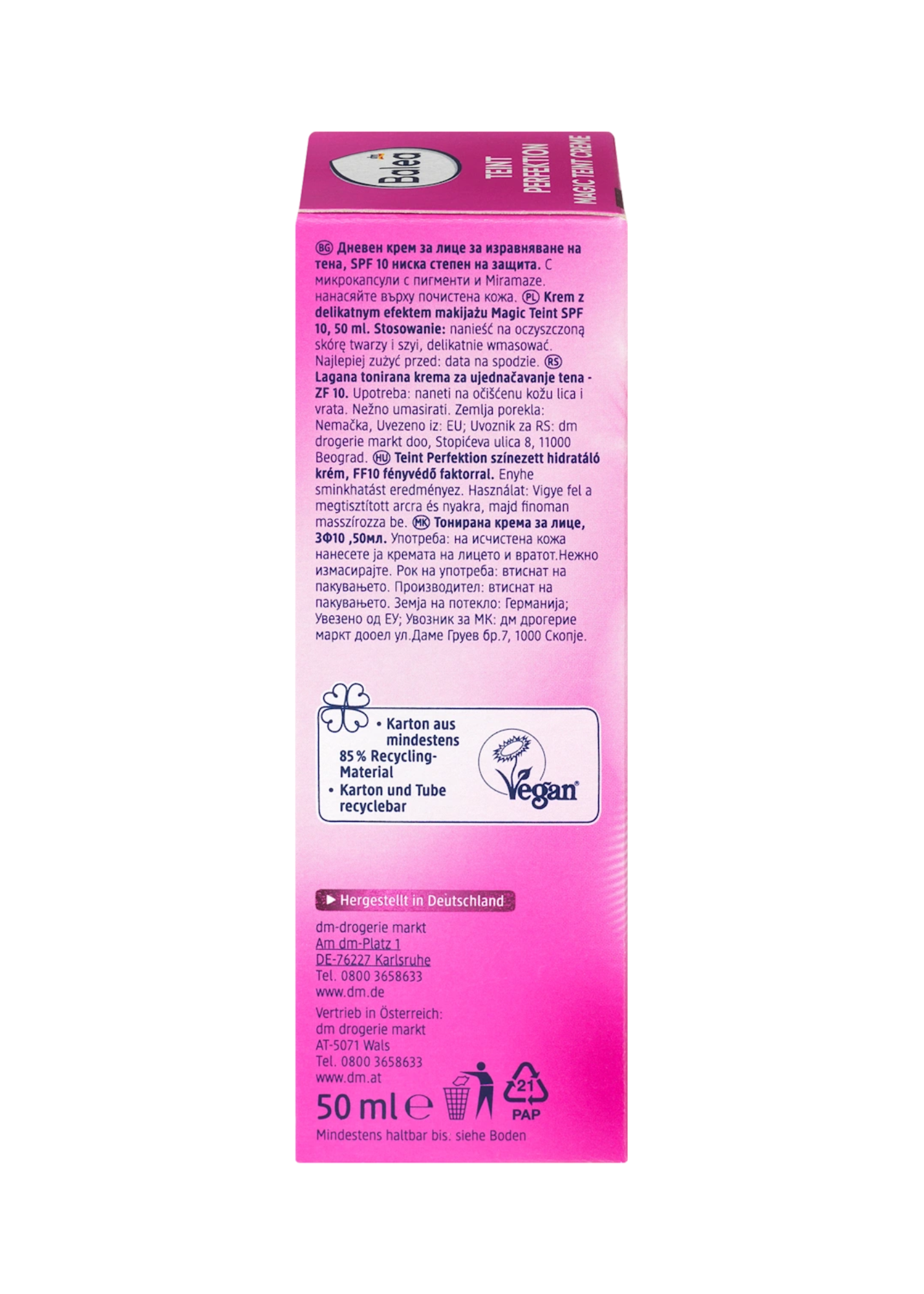 Gesichtscreme Teint Perfektion LSF 10, 50 ml