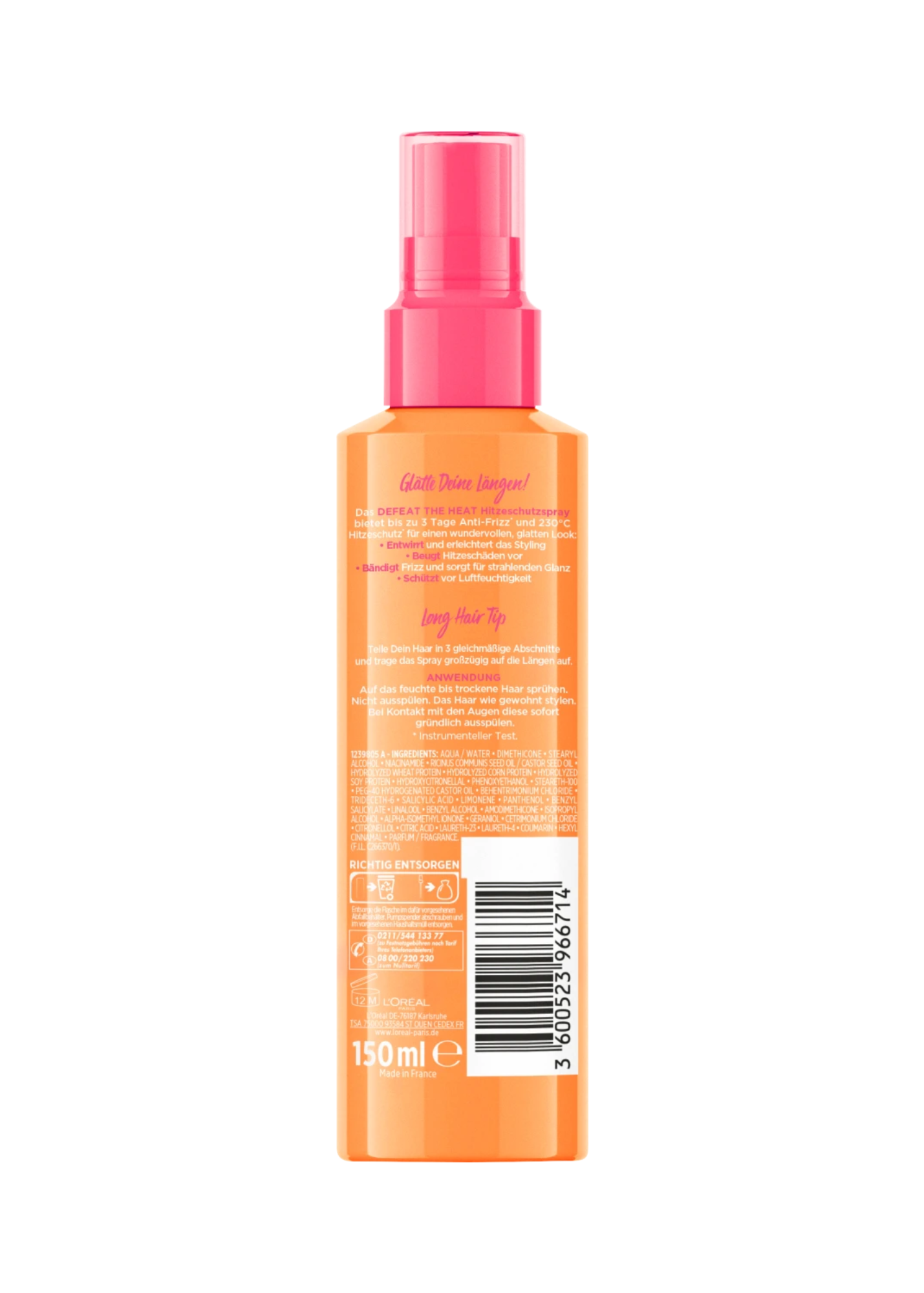 Hitzeschutzspray Dream Length, langes & glattes Haar, 150 ml