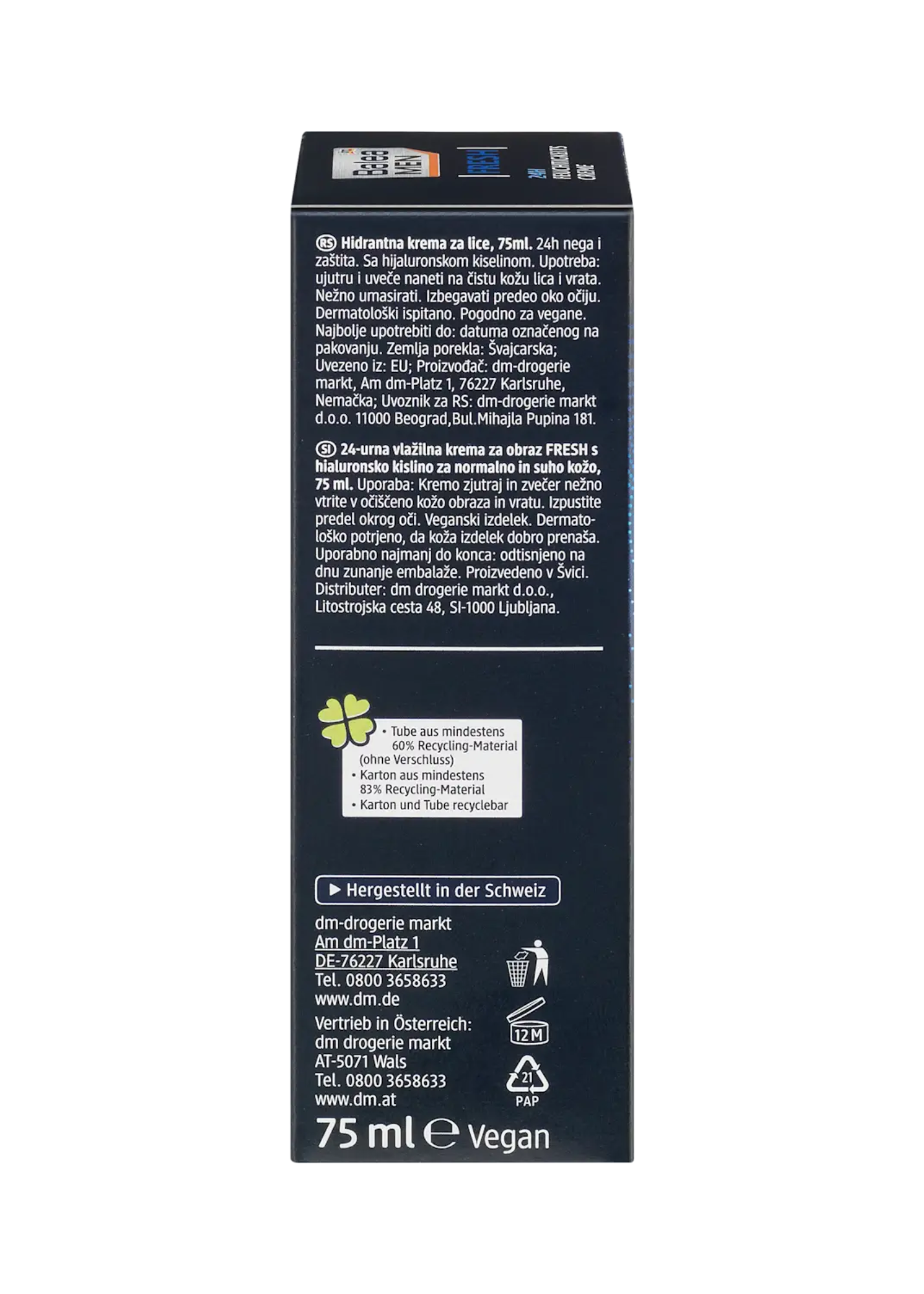 Gezichtscrème Fris, 75 ml