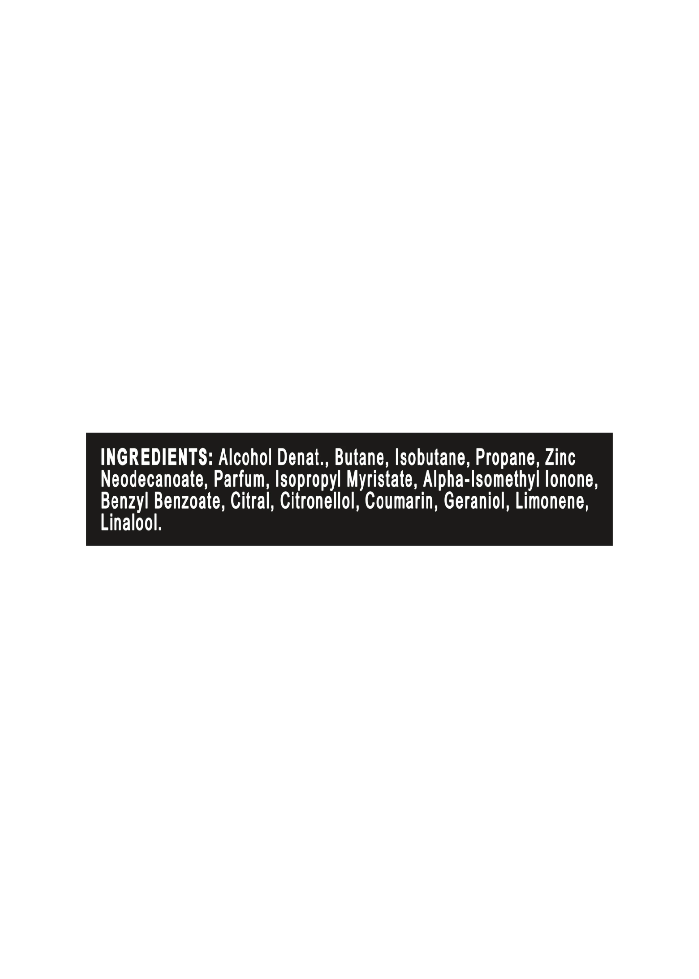 Bodyspray Deodorant Black Vanilla Orange & Sandalwood Scent, 150 ml