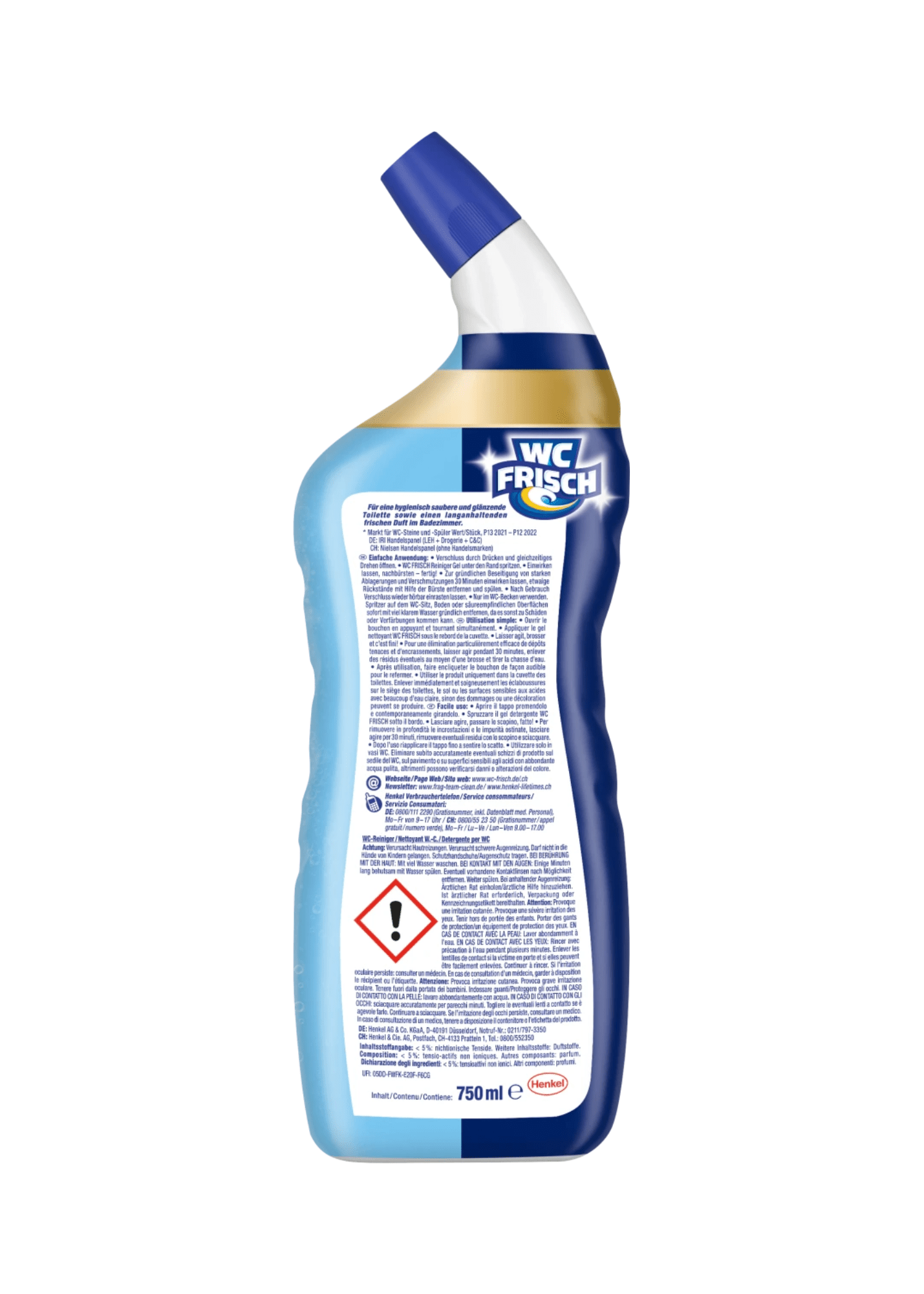 WC-Reiniger Gel Ozeanfrische, 750 ml