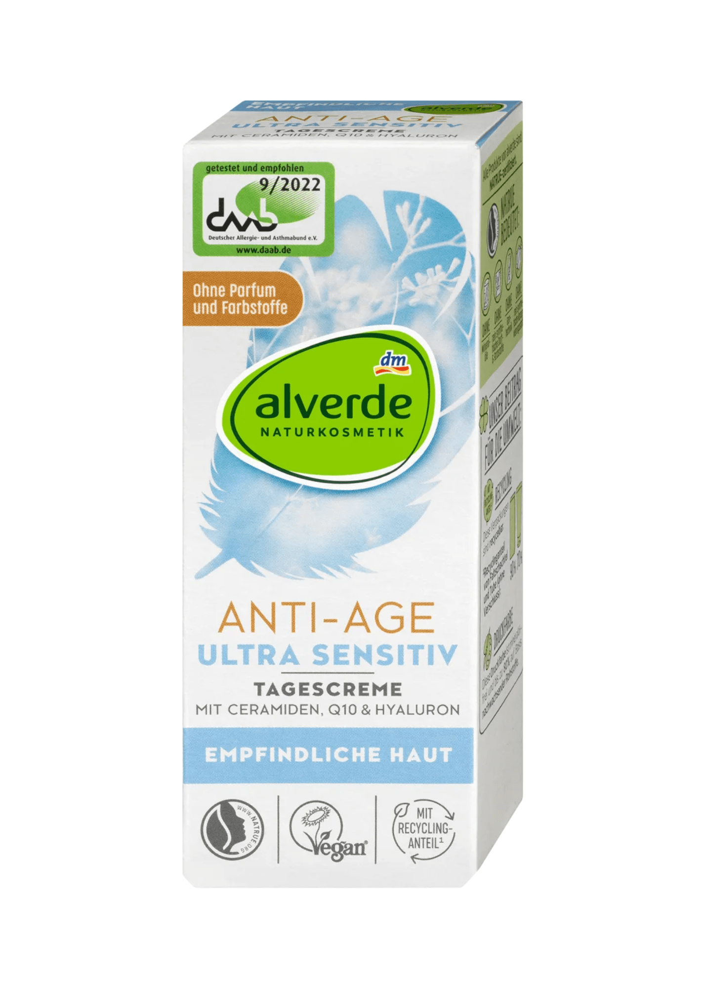 Anti Age Gesichtscreme ultra sensitiv, 50 ml