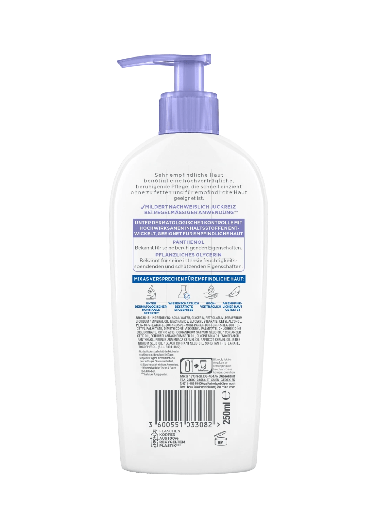 Bodylotion Panthenol Comfort, 250 ml