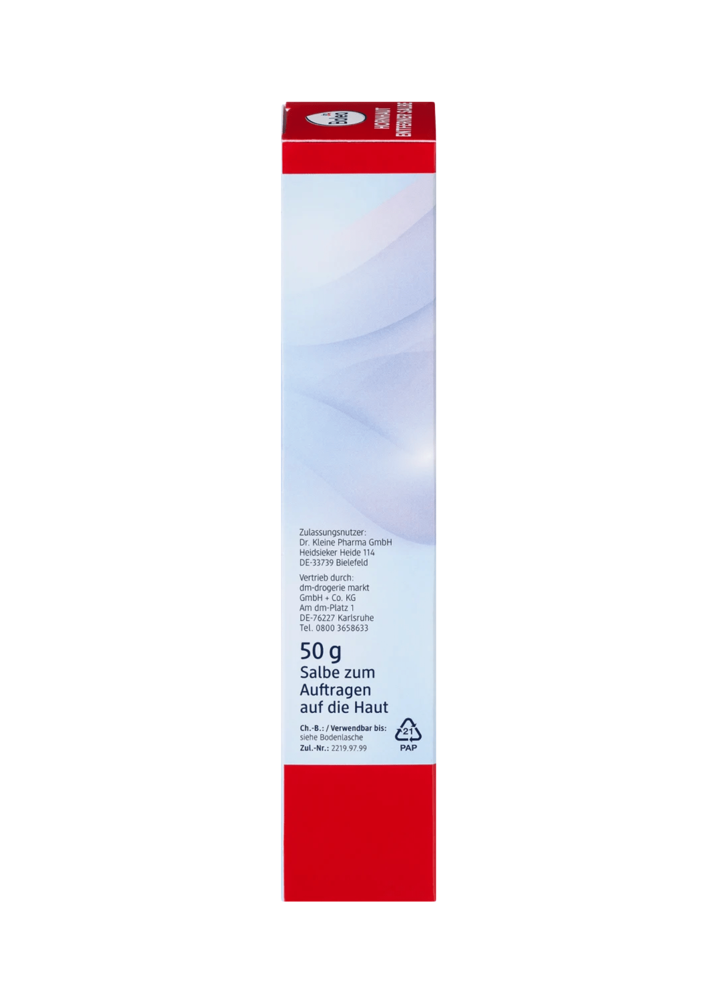 Fußcreme Hornhautentferner Salbe, 50 g