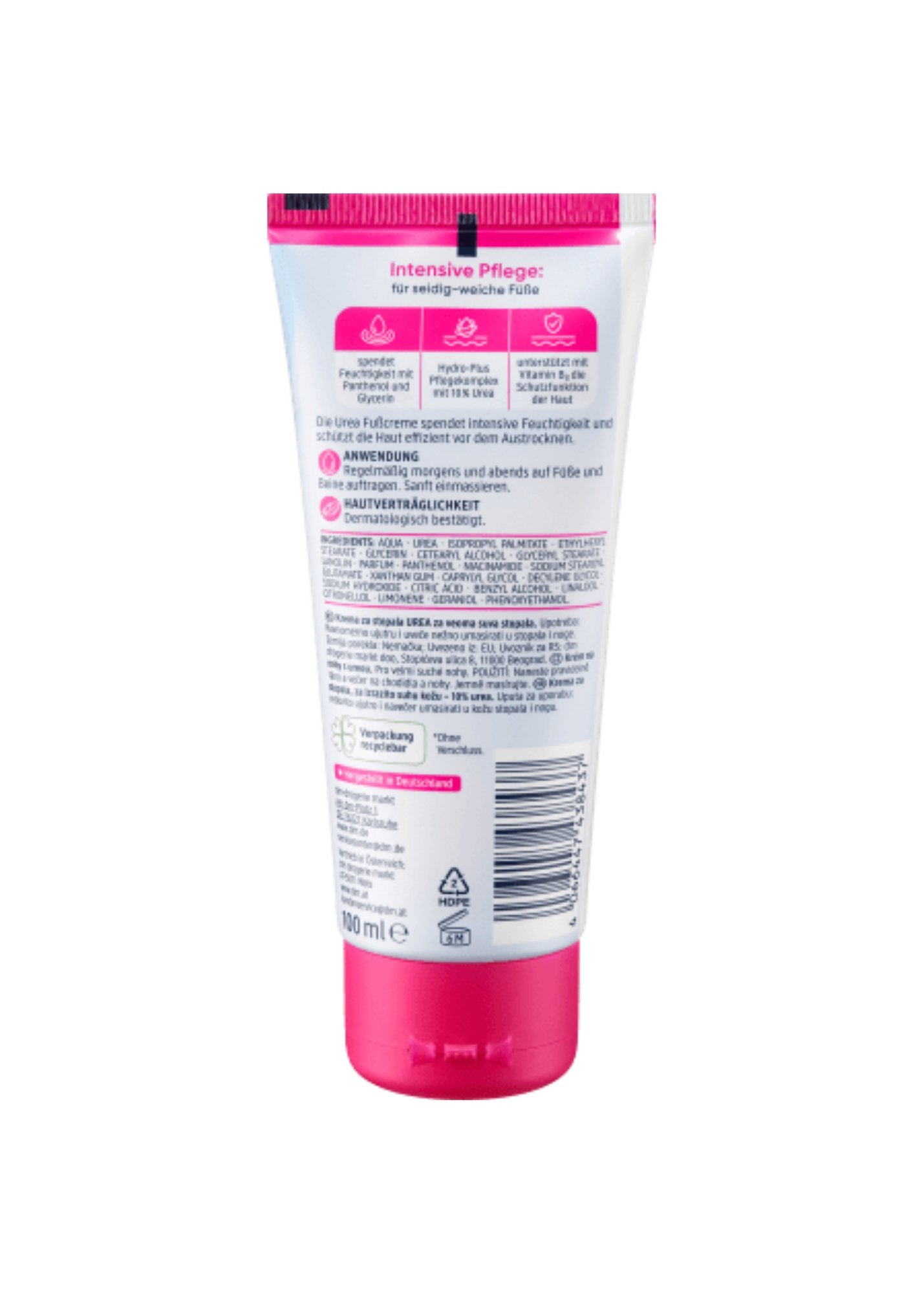 Voetcrème met ureum, 100 ml