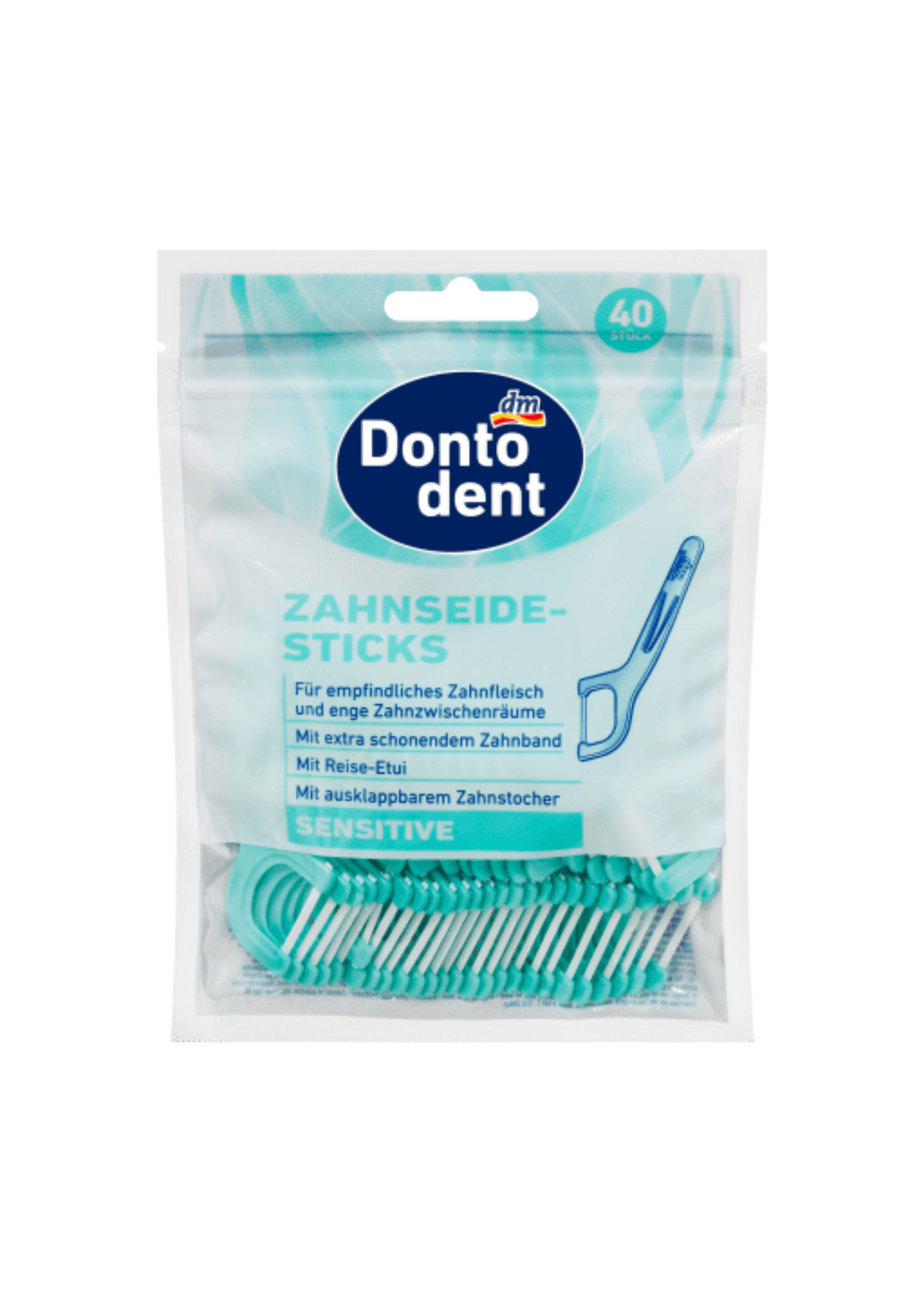 Zahnseidesticks Sensitive, 40 St