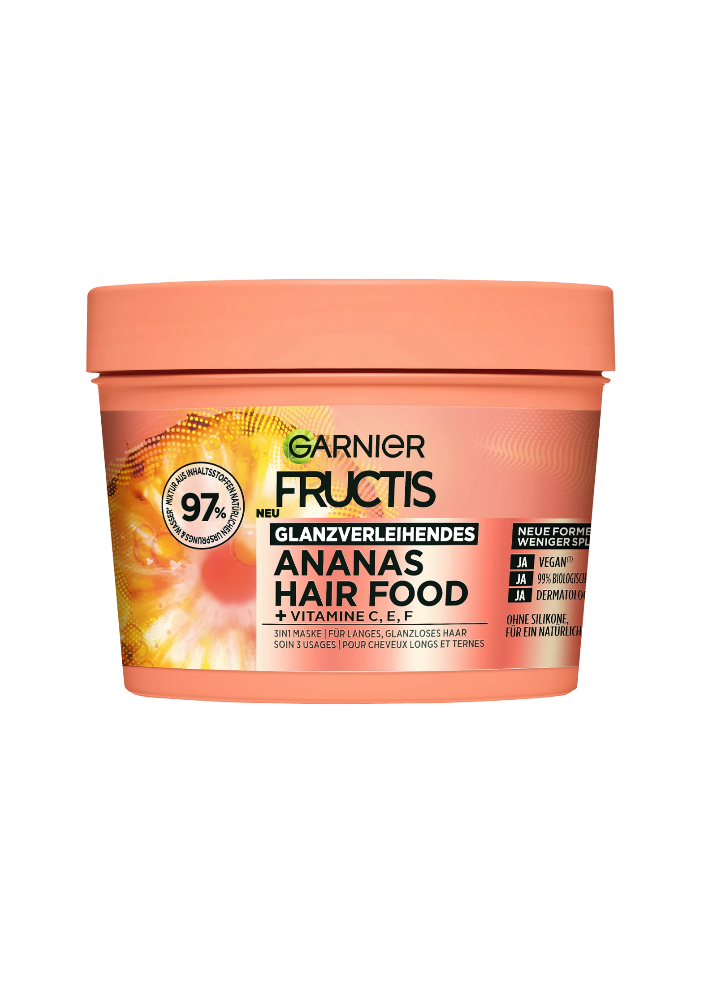 Haarkur Ananas Hair Food 3in1 Maske, 400 ml